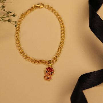 Enamel Spiderman charm bracelet